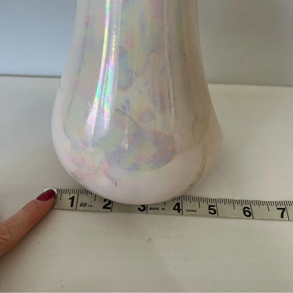Vintage Iridescent Vase Decanter